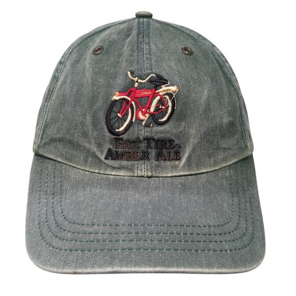 Fat Tire Amber Ale Slideback Baseball Cap Green One Size Adjustable Ouray - Picture 1 of 9
